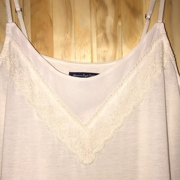 American Eagle cream lace tank top - Picture 4 of 7